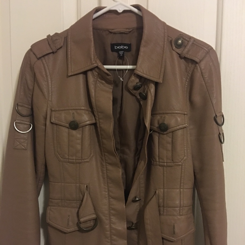 Bebe XS Faux leather jacket XS